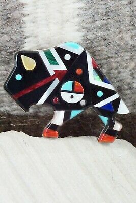 Multi Stone and Sterling Silver Pendant & Pin - Ernie Ohmsattie