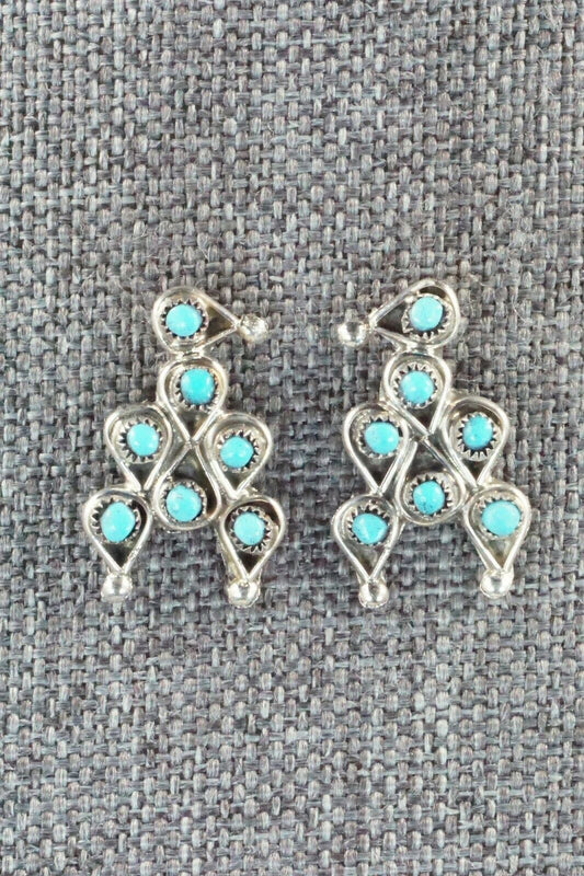 Turquoise & Sterling Silver Earrings - Waylon Johnson
