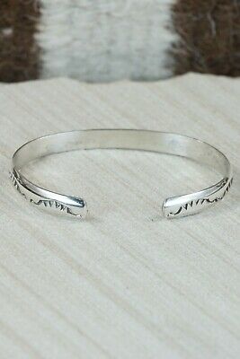 Navajo Sterling Silver Bracelet - Elaine Tahe