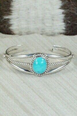Turquoise & Sterling Silver Bracelet - Lenora Begay - High Lonesome Trading