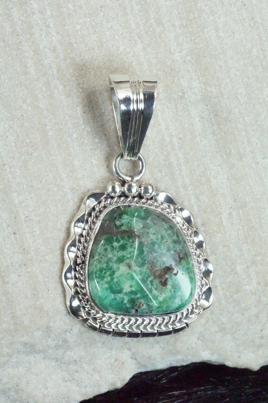 Turquoise & Sterling Silver Pendant - Samuel Yellowhair