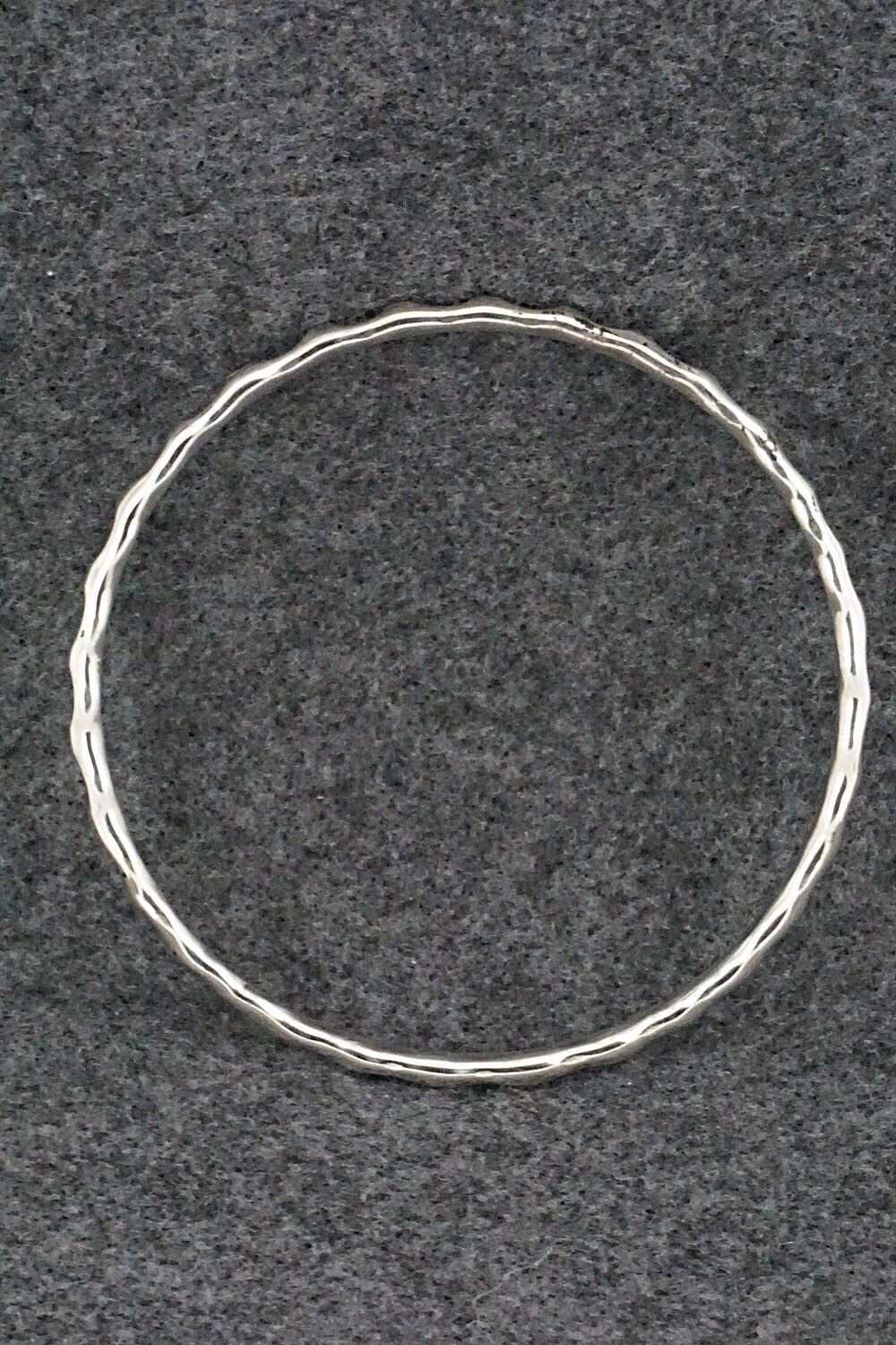 Sterling Silver Bangle Bracelet - Elaine Tahe