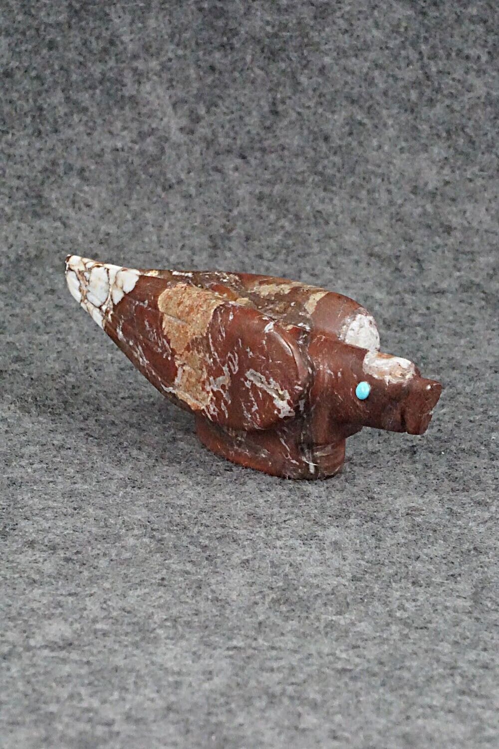 Eagle Zuni Fetish Carving - Ronnie Lunasee