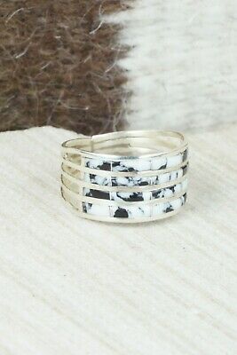 White Buffalo & Sterling Silver Ring - Claresse Kylestewa - Size 7.5