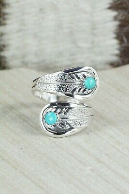 Turquoise & Sterling Silver Ring - Genevieve Francisco - Size 6