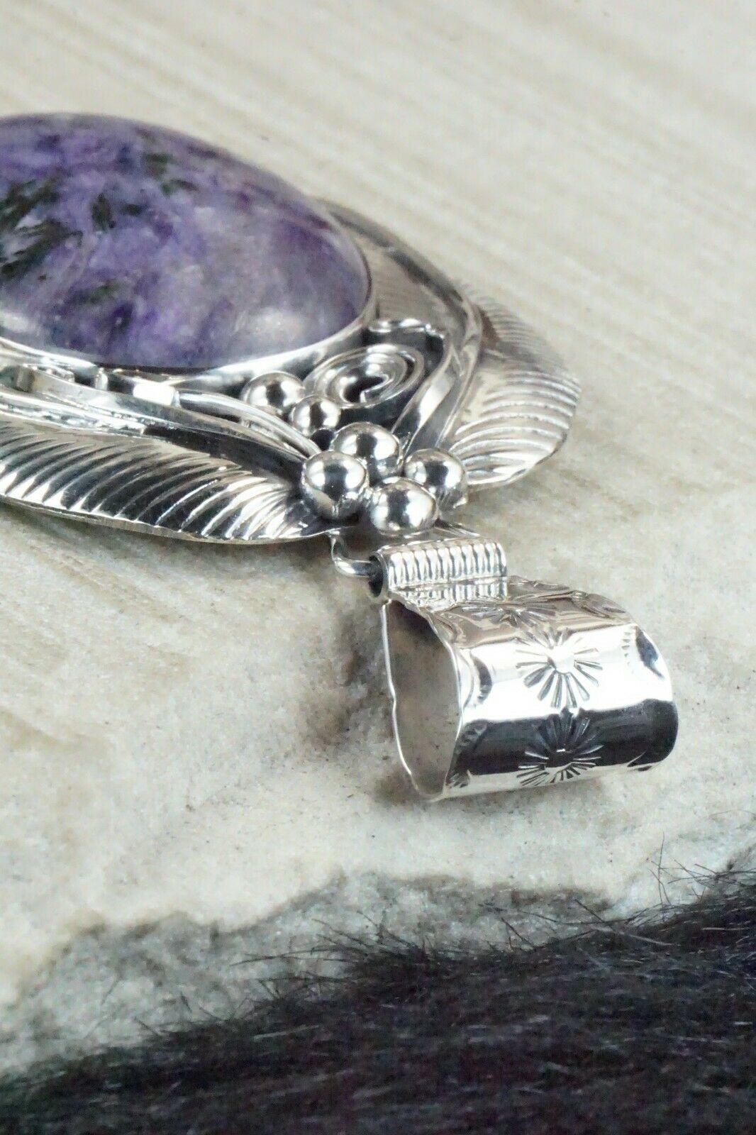Charoite & Sterling Silver Pendant - Davey Morgan