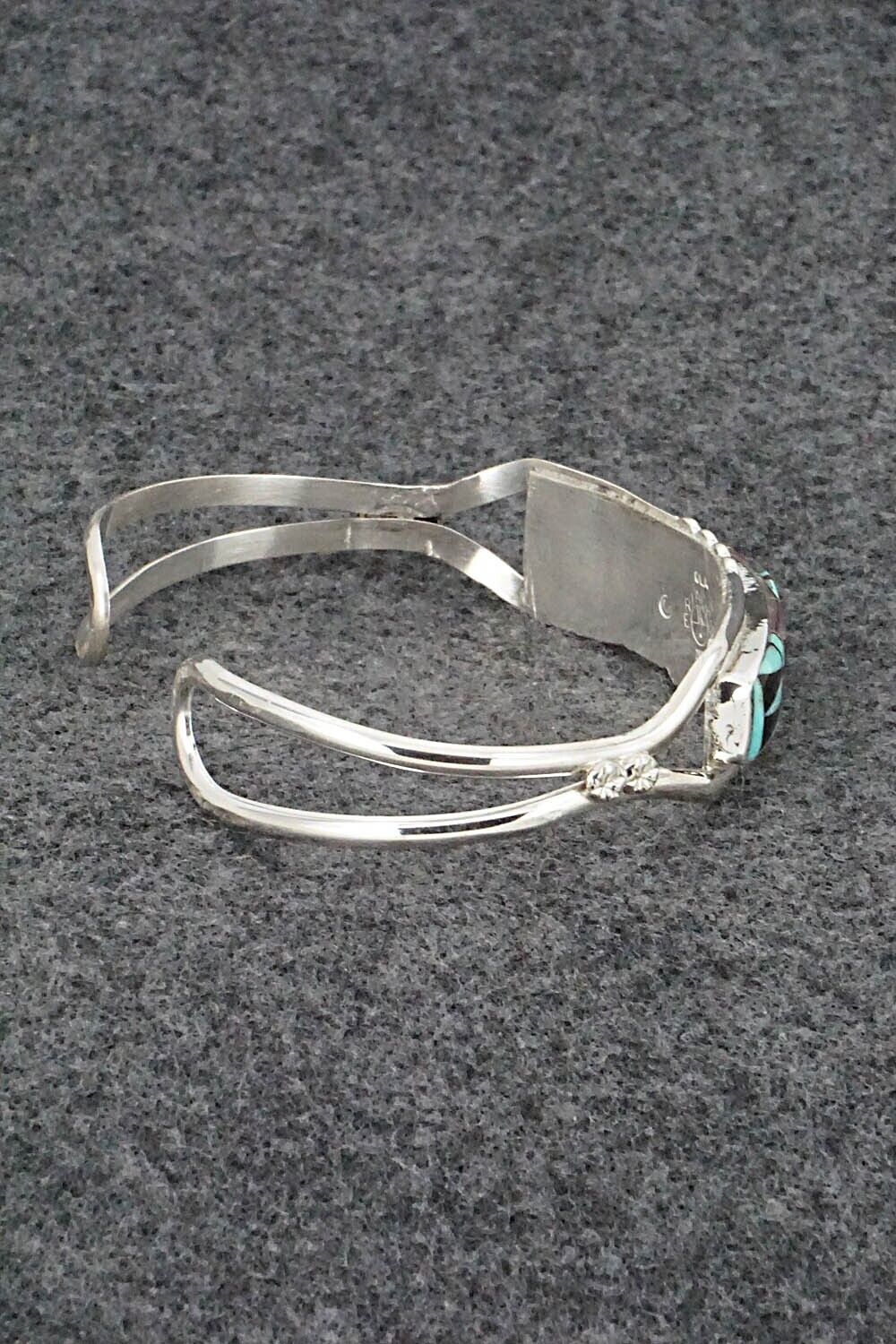 Multi Stone & Sterling Silver Inlay Bracelet - Ola Eriacho