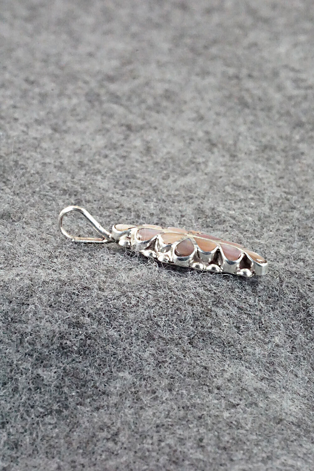 Mother of Pearl & Sterling Silver Inlay Pendant - Bernadette Hattie