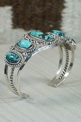 Zuni Turquoise & Sterling Silver Bracelet - Native American