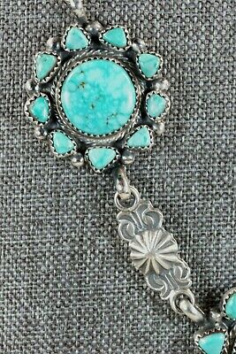 Turquoise & Sterling Silver Necklace - Annie Spencer - Navajo