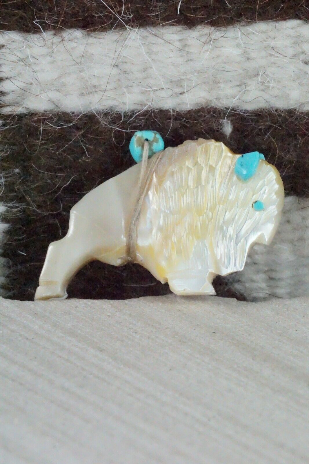 Buffalo Zuni Fetish Carving - Kevin Quam