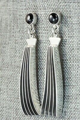 Onyx & Sterling Silver Earrings - James Bahe