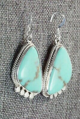 Turquoise and Sterling Silver Earrings - Sharon McCarthy