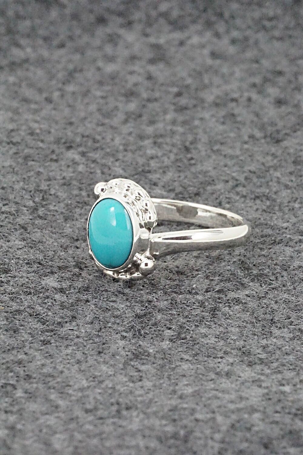 Turquoise & Sterling Silver Ring - William Begay - Size 7