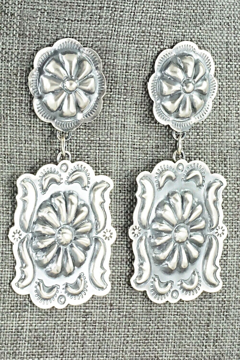 Sterling Silver Earrings - Tim Yazzie