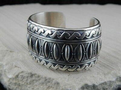 Navajo Sterling Silver Bracelet - Raymond Delgarito - High Lonesome Trading