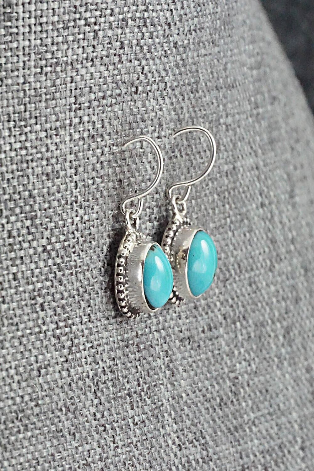 Turquoise & Sterling Silver Earrings - Rosemary Saunders
