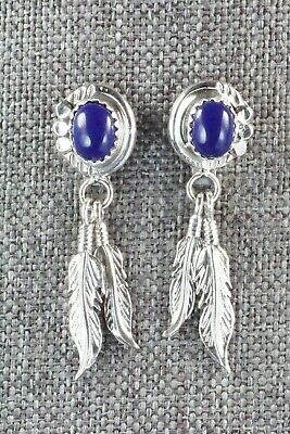 Lapis & Sterling Silver Earrings - Etta Larry