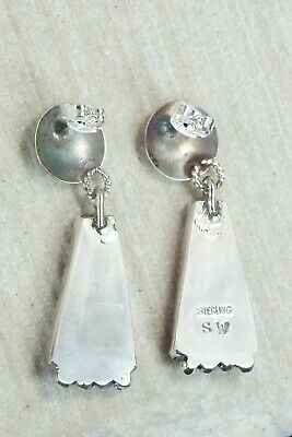 Spiny Oyster and Sterling Silver Earrings - Selina Warner