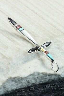Multi Stone & Sterling Silver Pendant - Lynette Bowannie