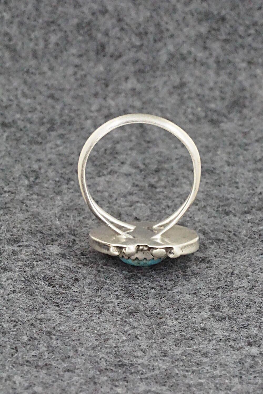 Turquoise & Sterling Silver Ring - Alice Rose Saunders - Size 6