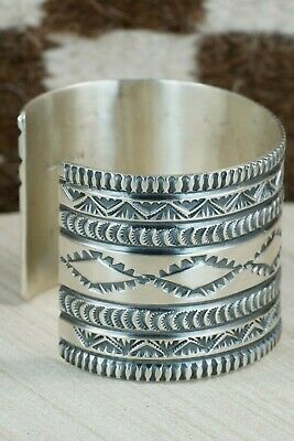 Navajo Sterling Silver Bracelet - Leonard Maloney
