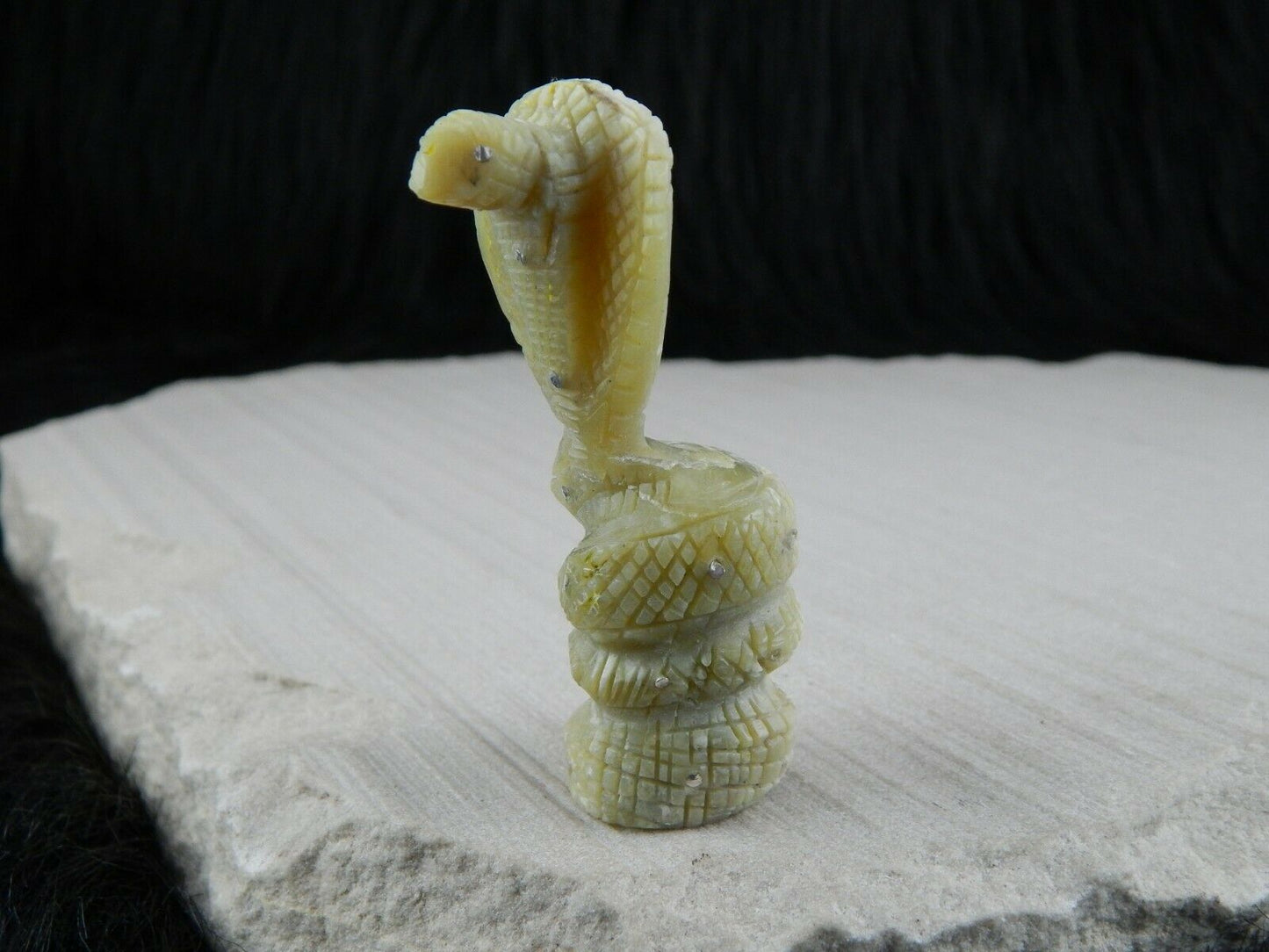 Cobra Zuni Fetish Carving - Kevin Allapowa - High Lonesome Trading