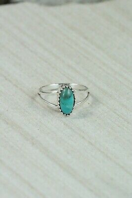 Turquoise and Sterling Silver Ring - Robert Martinez - Size 6