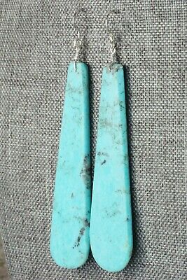 Turquoise & Sterling Silver Earrings - Lupe Lovato