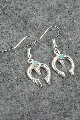 Turquoise and Sterling Silver Earrings - Lorriane Chee