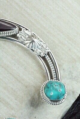 Turquoise, Spiny Oyster and Sterling Silver Pendant - Derrick Gordon