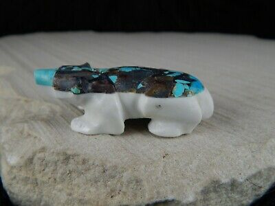 Badger Zuni Fetish Carving - Nelson Yatsattie - High Lonesome Trading