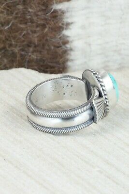 Turquoise and Sterling Silver Ring - Michael Calladitto - Size 6.75
