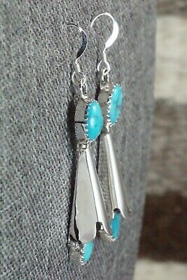 Turquoise & Sterling Silver Earrings - Roger Pino
