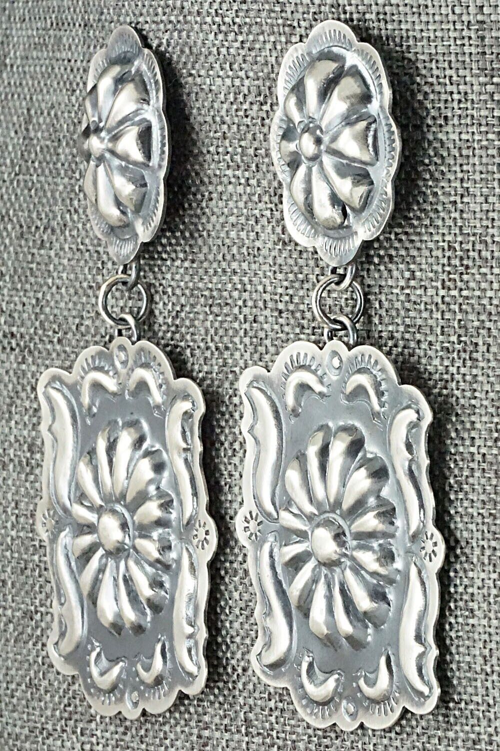 Sterling Silver Earrings - Tim Yazzie