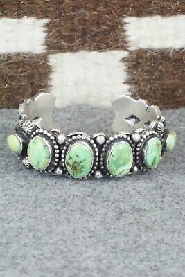 Turquoise & Sterling Silver Bracelet - Shawn Cayatineto