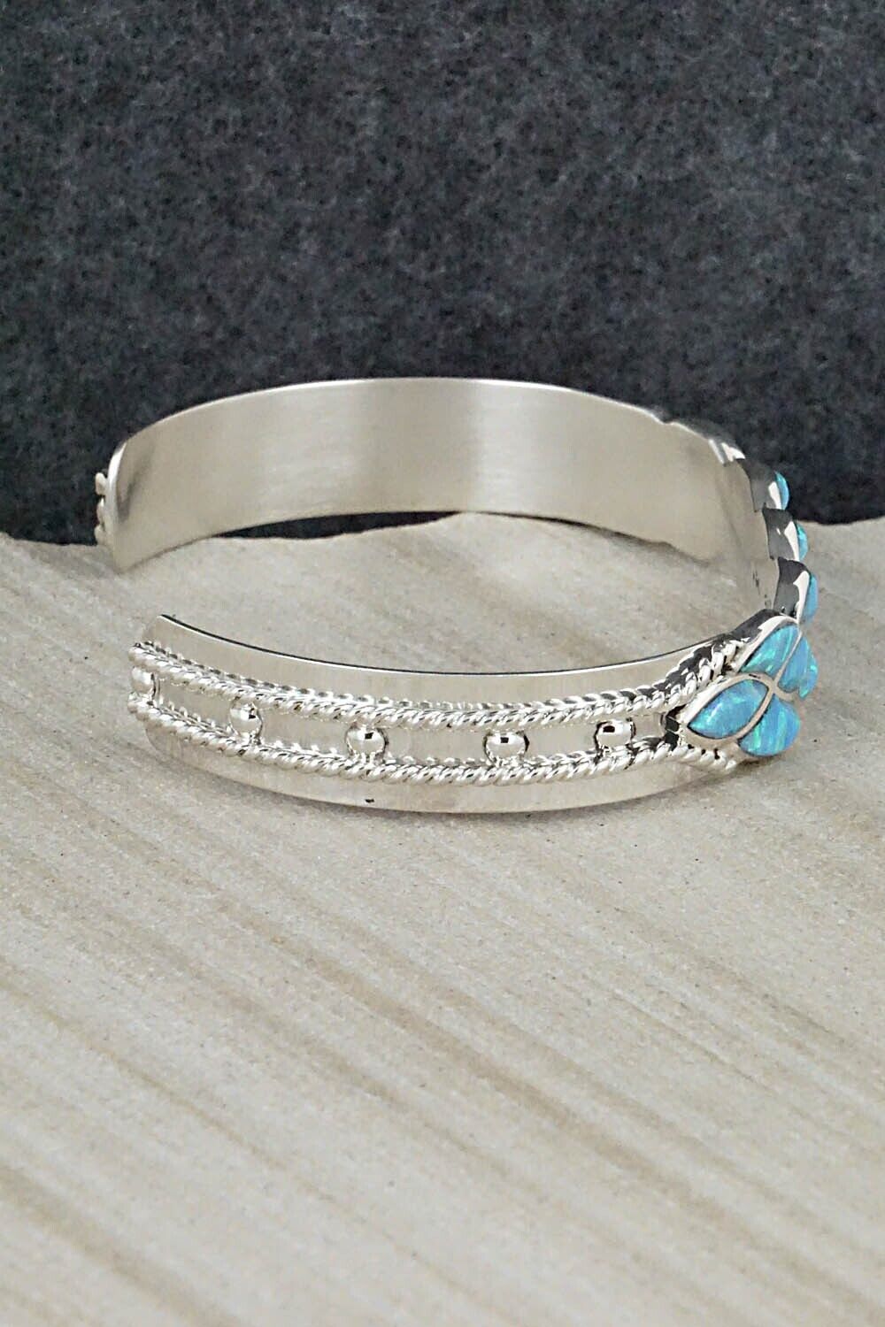 Opalite and Sterling Silver Bracelet - Derrick & Lorella Chavez