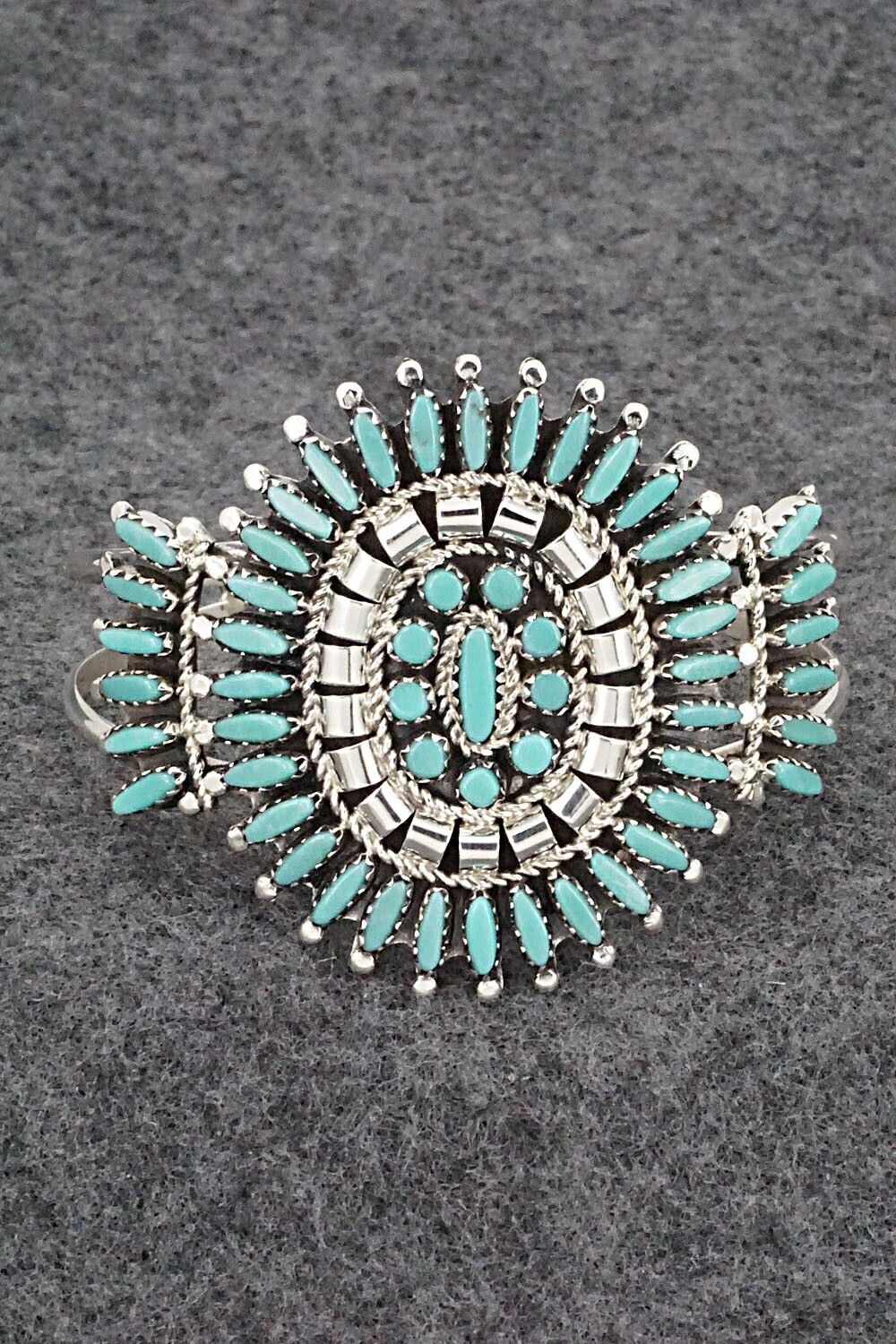 Turquoise & Sterling Silver Bracelet - Nathaniel Nez