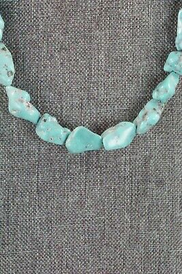 Turquoise & Sterling Silver Necklace - Navajo