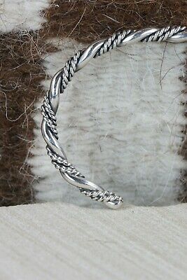 Navajo Sterling Silver Bracelet - Elaine Tahe