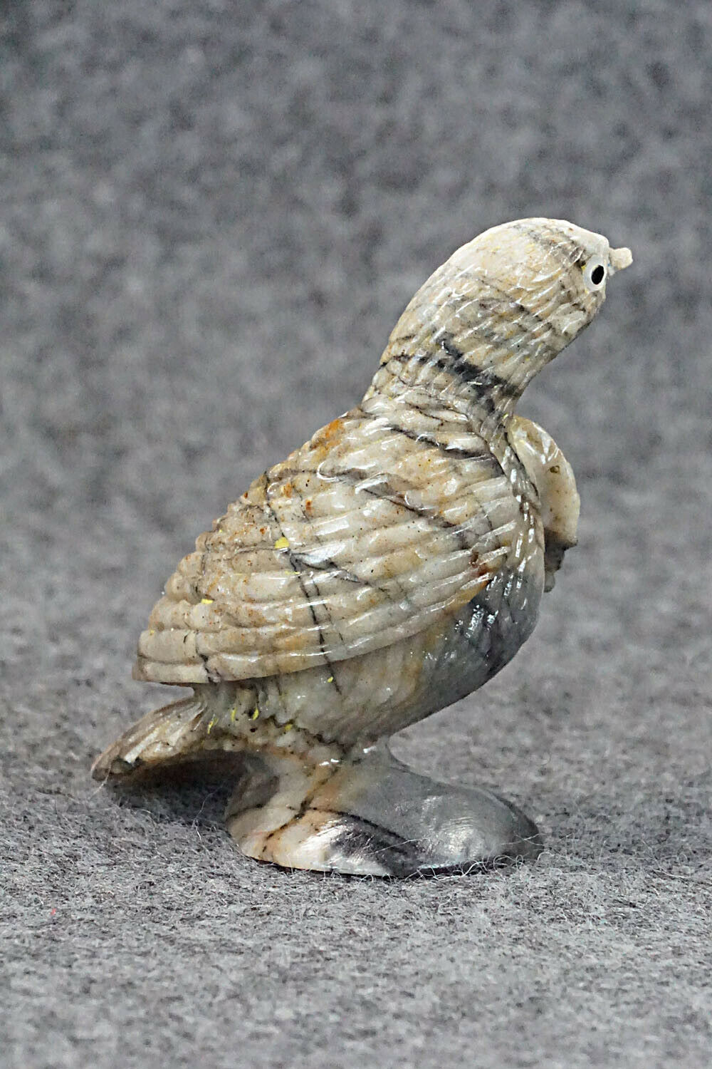 Turkey Zuni Fetish Carving - Ben Kaamasee