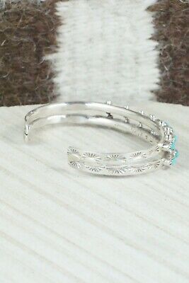 Turquoise & Sterling Silver Bracelet - Mary Hannaweeke
