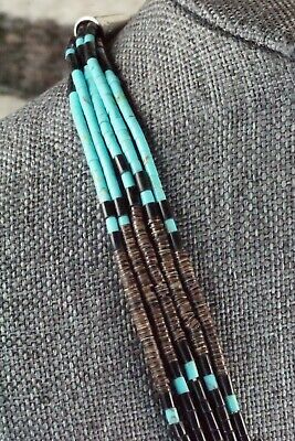 Turquoise, Coral and Shell Necklace - Esquipula Tenorio
