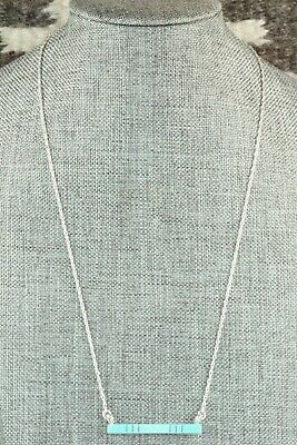 Turquoise & Sterling Silver Necklace - MaDerral Kallestewa