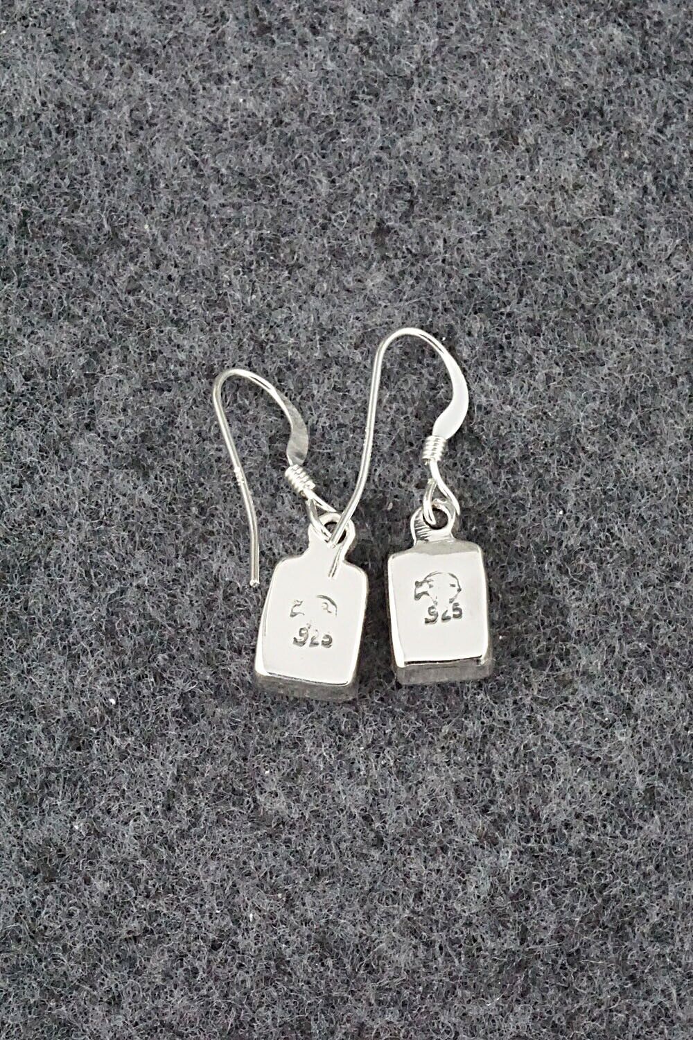 Turquoise & Sterling Silver Earrings - Lee Shorty