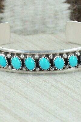 Turquoise & Sterling Silver Bracelet - Michael Calladitto