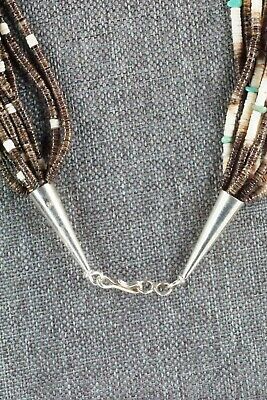Shell, Turquoise & Sterling Silver Necklace - Ramona Bird