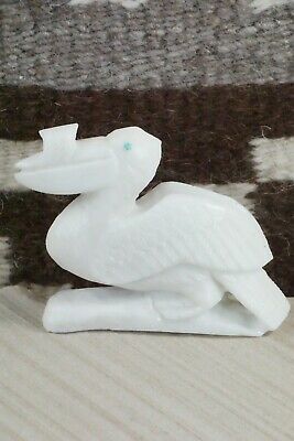 Pelican Zuni Fetish Carving - Derrick Kaamasee