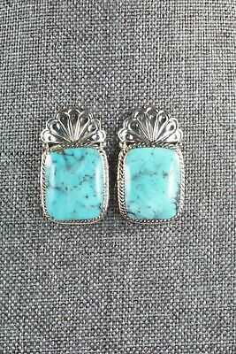 Turquoise & Sterling Silver Earrings - Sheena Jack