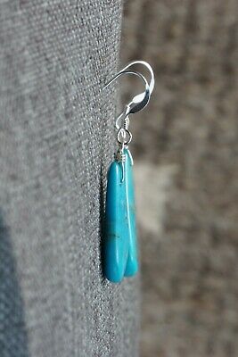 Navajo Turquoise & Sterling Silver Earrings - Native American